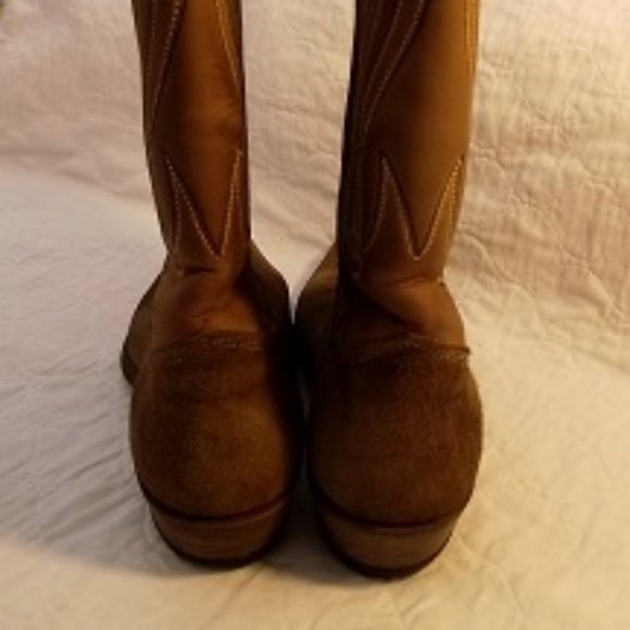 TEXAS BOOT CO. Women's Cowboy Boot, Tan, 7C - Picture 3 of 8